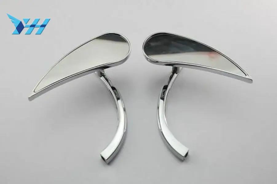 

Motorcycle Chrome Arlen Ness Rad II Teardrop Left & Right Mirrors For Metric