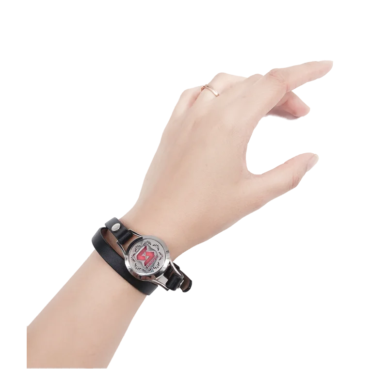 Мужской браслет из титановой стали нержавеющей в Корейском стиле черный |