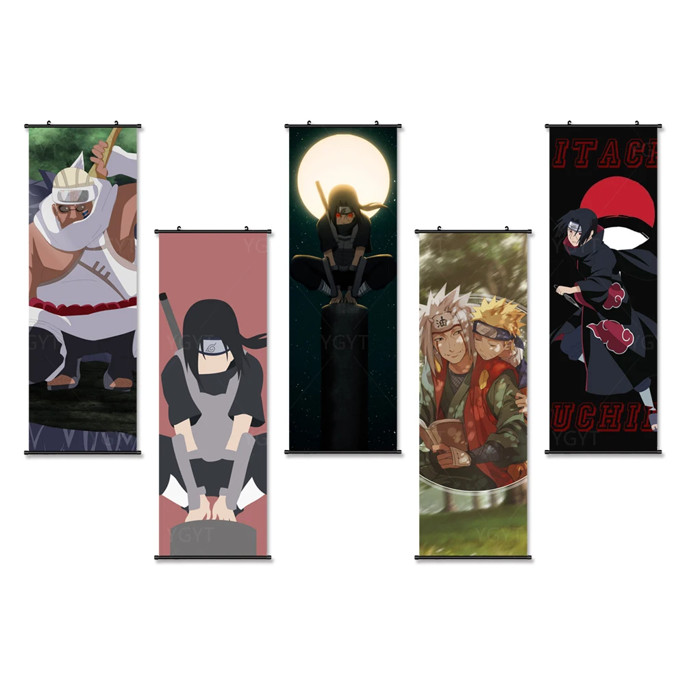 

Home Wall Decor Japanese Naruto Plastic Hanging Scroll Picture HD Prints Classic Anime Modular Canvas Poster Bandai Painting Art