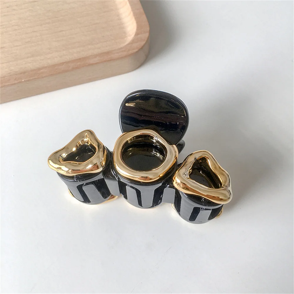 

2021 New Fashion Acrylic Geometric Large Hairpin Hair Accessories Hair Claw Chic Hairpins Retro Headwear For Women Girls