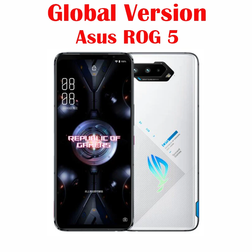 Официальная глобальная версия Оригинальный Новый Asus ROG 5 телефон Snapdragon 888 6 78