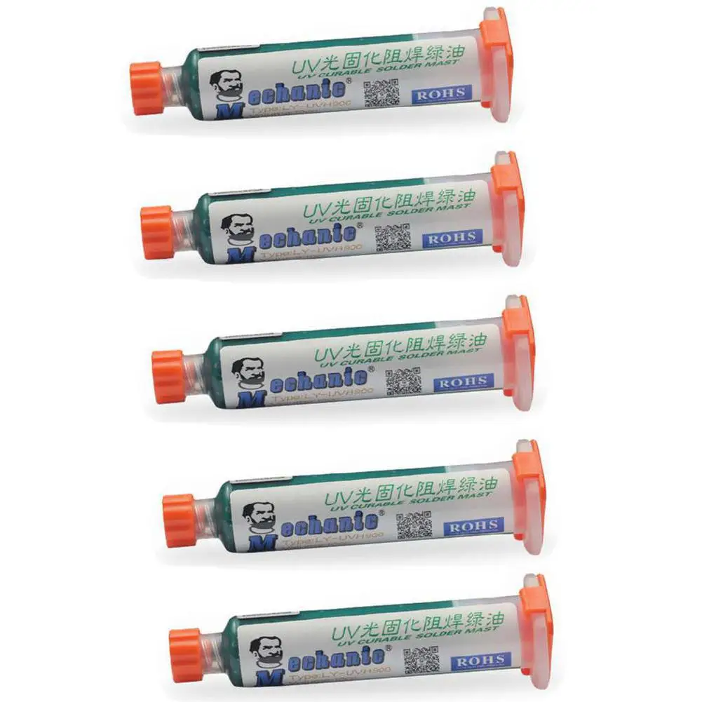 5 шт./компл. 10 мл зеленая Механическая печатная плата УФ отверждения маска для