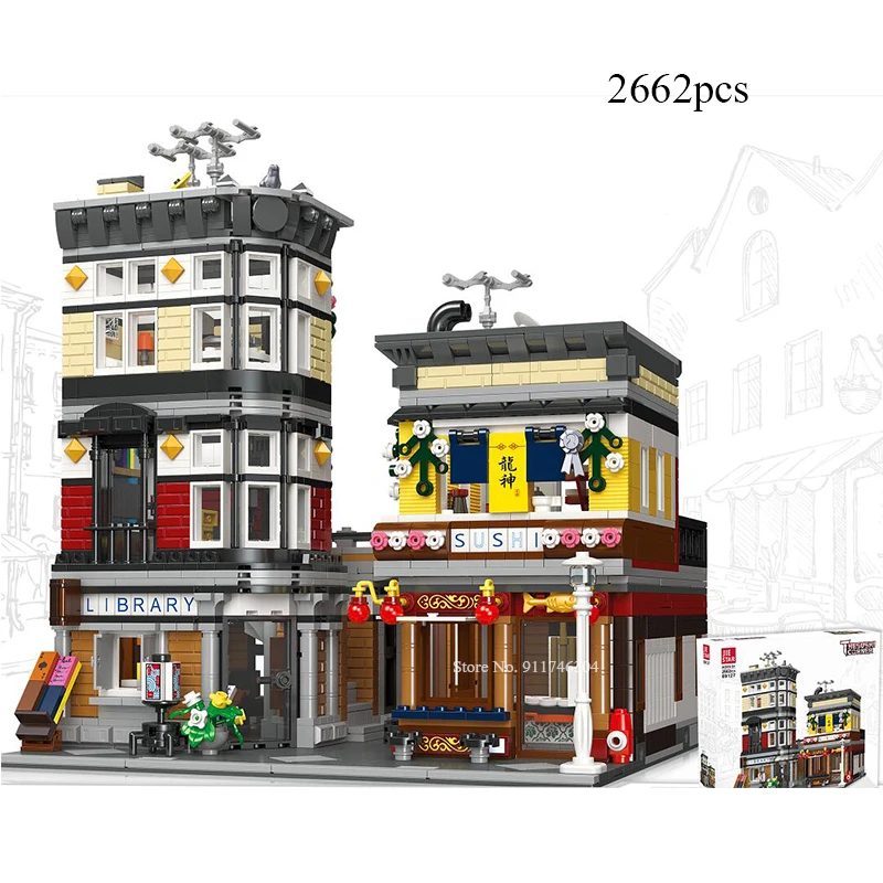 Новинка 89143 года игрушки в виде мороза зимняя деревня рождественский дом