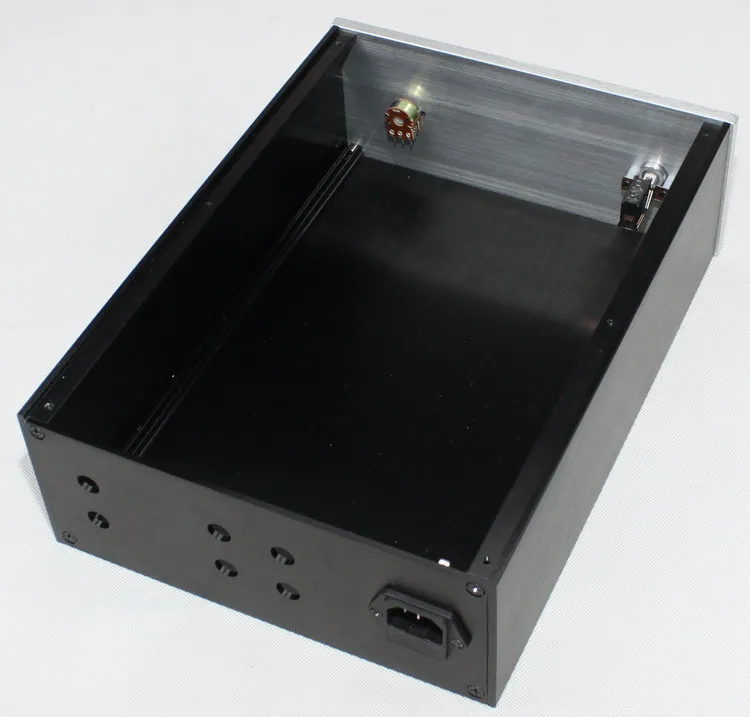 W222 H92 D310 Выключатель питания DIY Шасси усилителя Анодирующий алюминиевый
