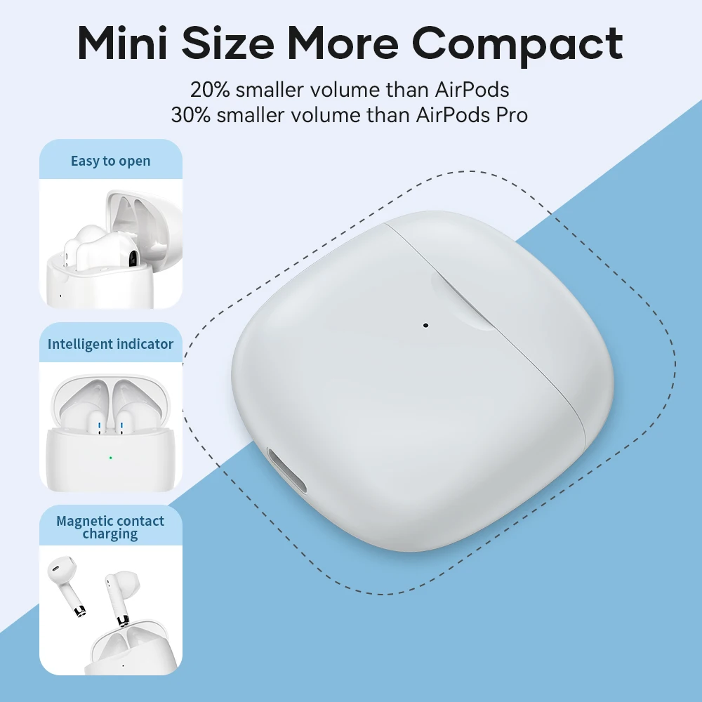 TWS-наушники ROCK True Wireless с поддержкой Bluetooth 5 1 и зарядным футляром | Электроника