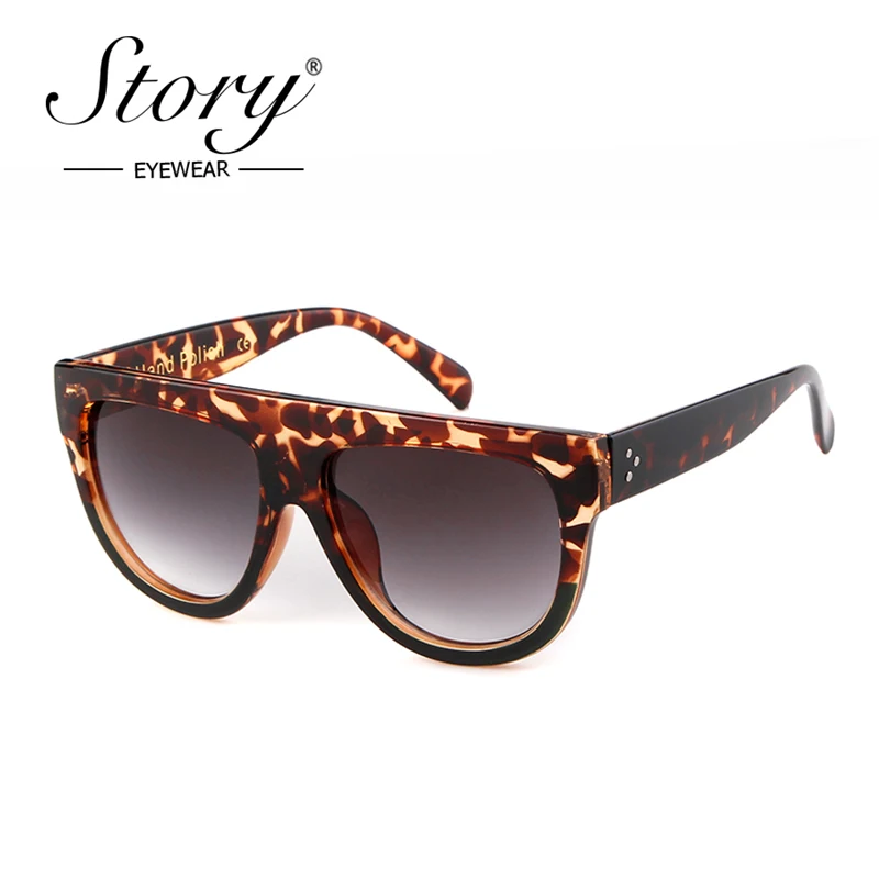 История 2018 негабаритные солнцезащитные очки с квадратными линзами Винтаж и