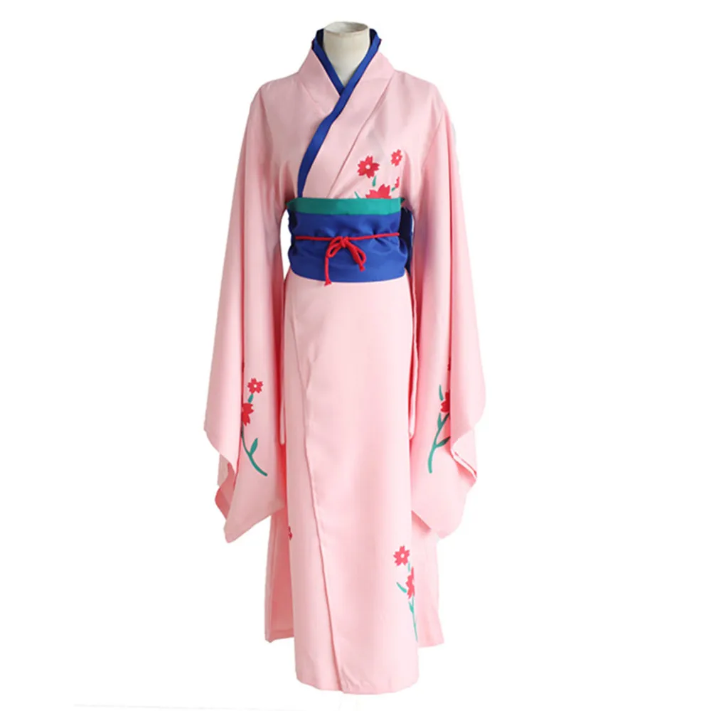 GINTAMA Косплей Shimura Tae костюм Серебряная Душа японское кимоно Униформа Хэллоуин
