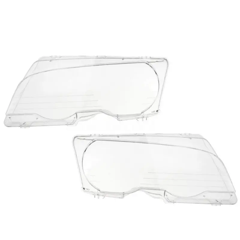 

Lens Headlight Left & Right Covers Replacement 63128382191 Head Lamp Set