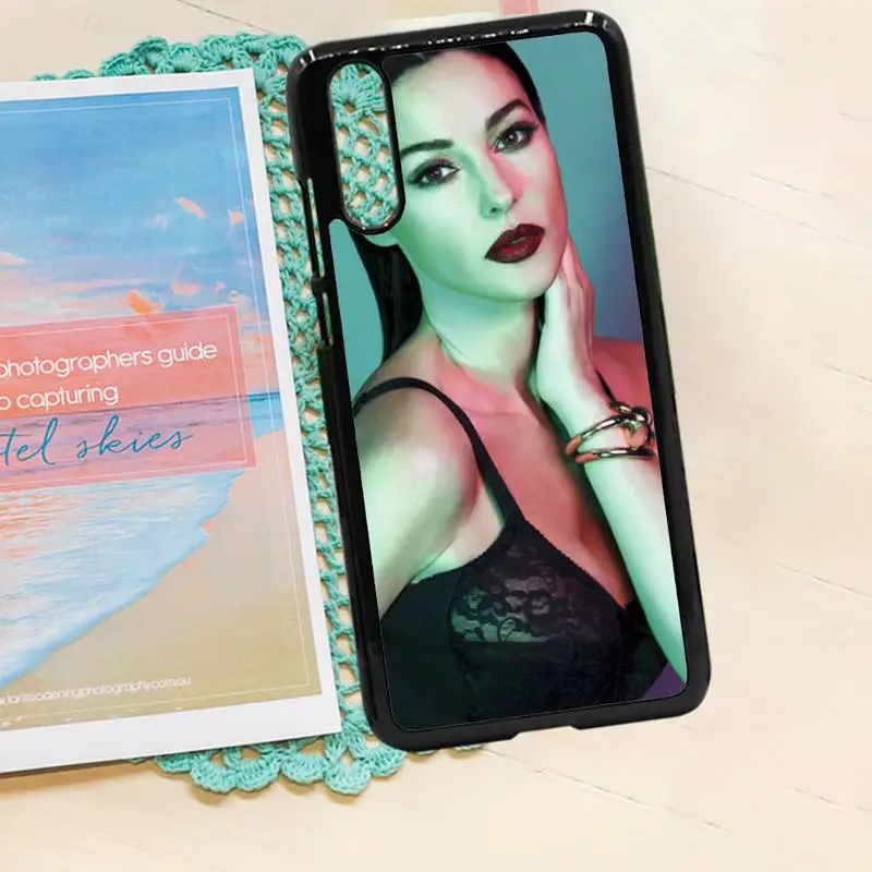 

Model Monica Bellucci famous actor luxury design Phone Case PC for iPhone 11 12 pro XS MAX 8 7 6 6S Plus X 5S SE 2020 XR