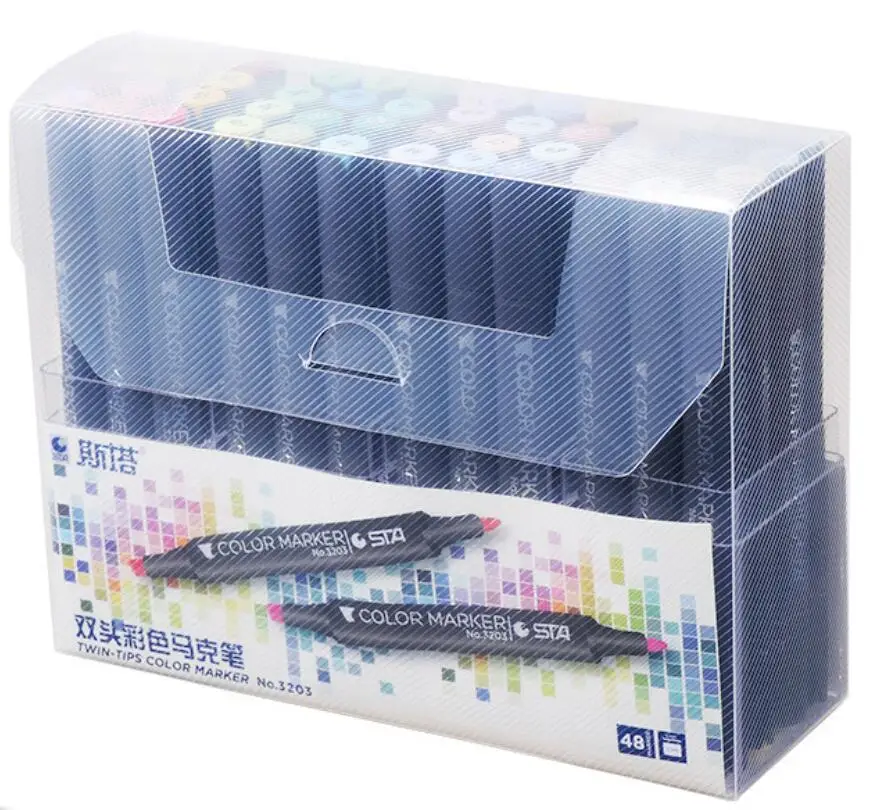 Художественные принадлежности для рисования с двойным наконечником Маркер