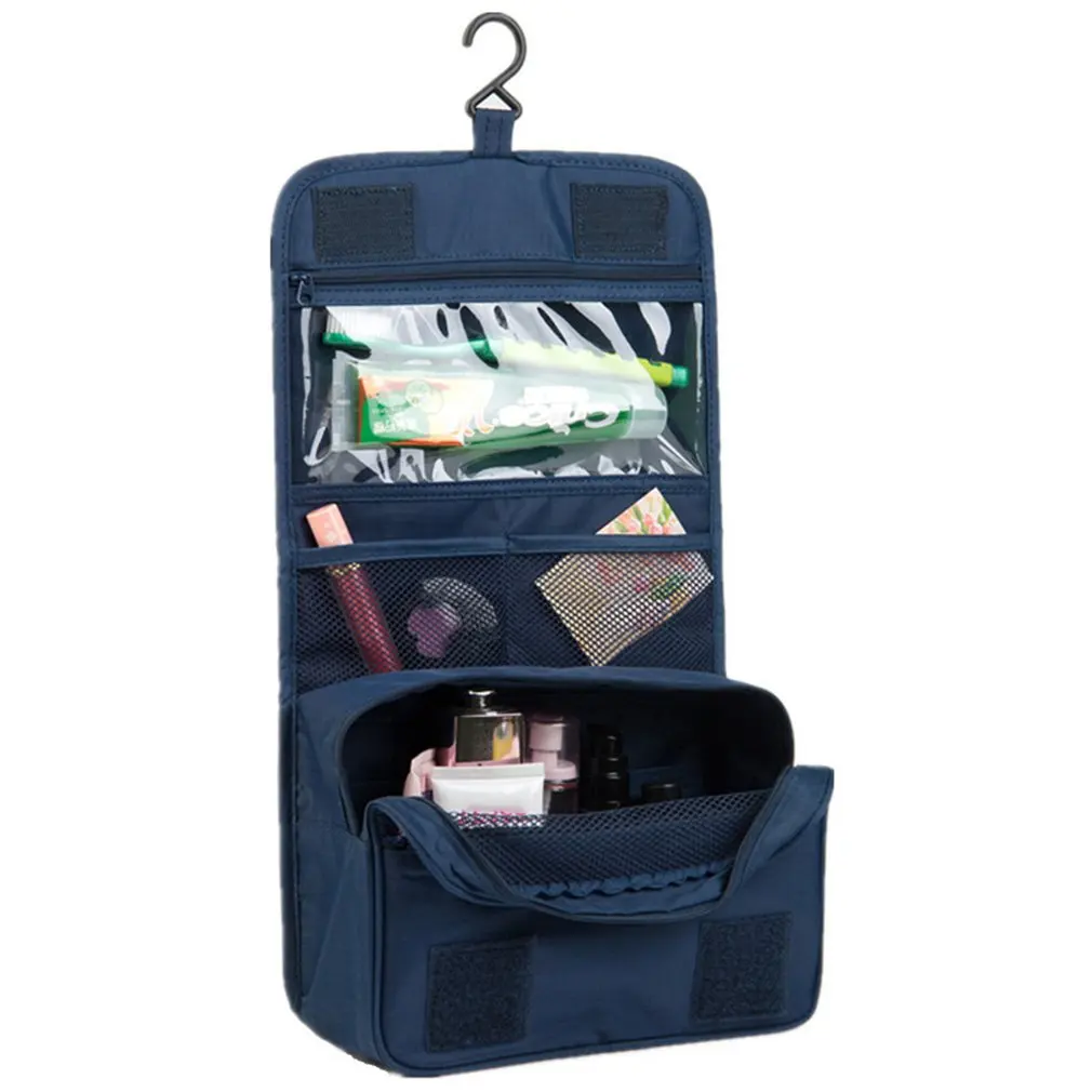 

Women Makeup Cosmetic Toiletry Wash Travel Hanging Folding Shaving Large Capacity Multifunctional Storage Organizer Bag Pouch