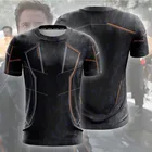 Футболка Тони Старк, Спортивная футболка большого размера, Уличная Повседневная Спортивная одежда для косплея, мужская и женская одежда, уличный крутой топ с 3D принтом