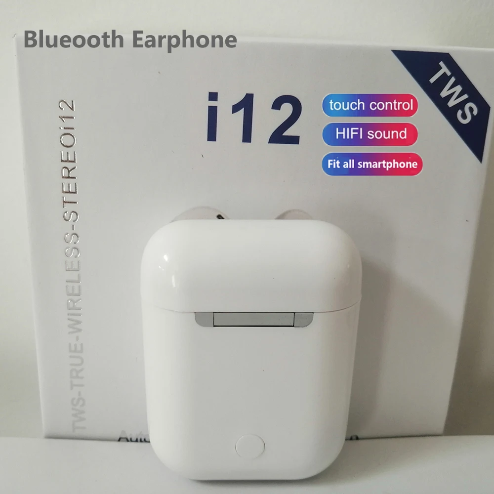 I12 tws Bluetooth 5,0 Гарнитура 3D стерео супер бас мини наушники беспроводные наушники с сенсорным датчиком для всех смартфонов