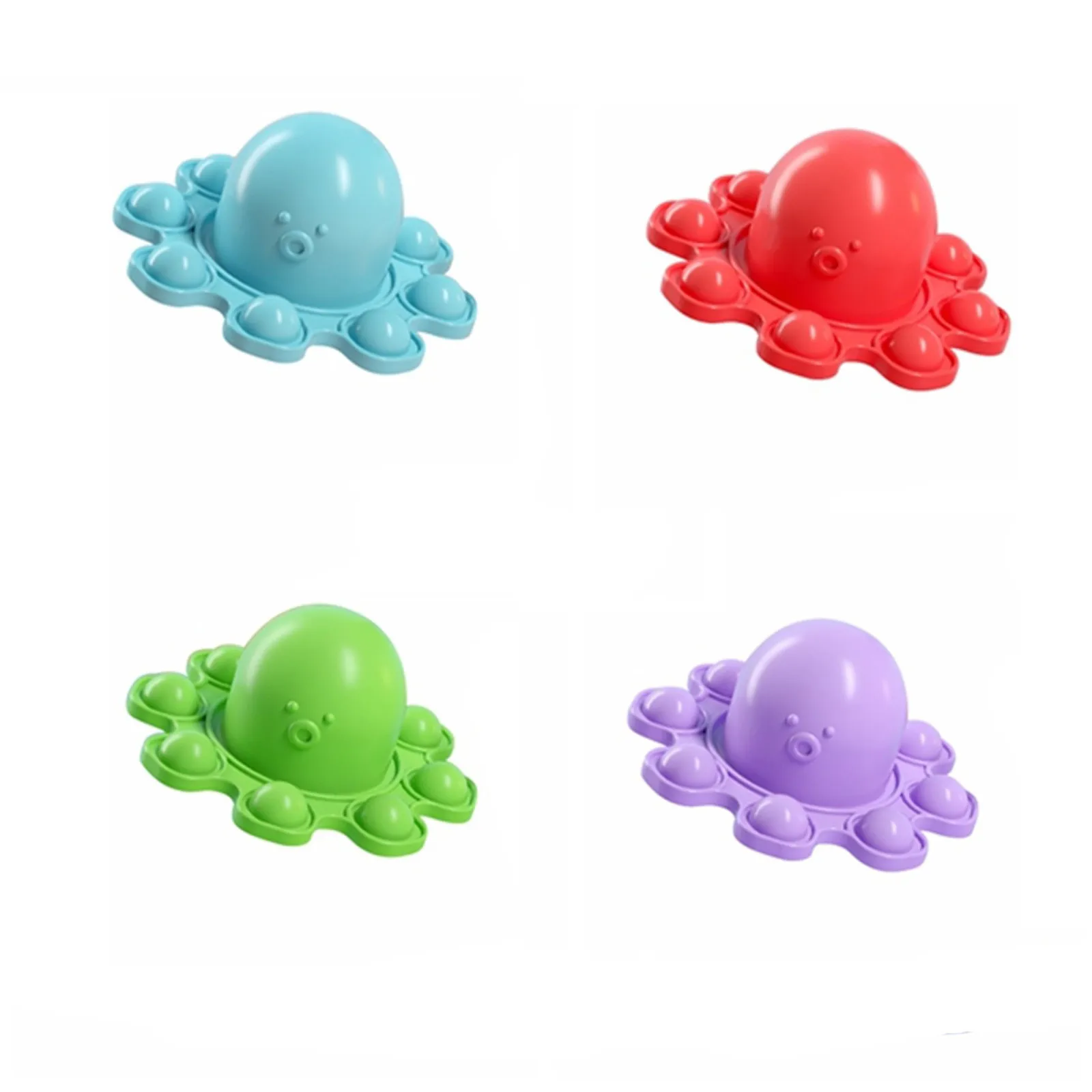 

Kawaii Octopus Fidget Toys Pop It Silicone Reversible Push Bubble Fidget Toys Autism Relieve Stress Tools Squishy Sensory