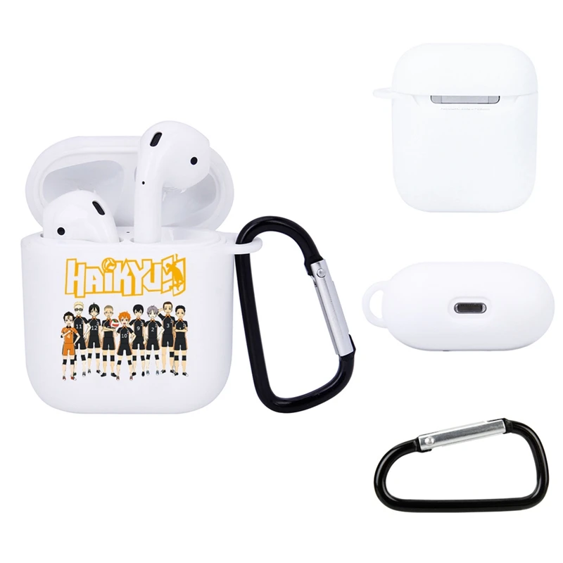 

Fashion Haikyuu Hinata Attacks Anime Cartoon Earphone Case Charging Box Case For Apple AirPods 2 1 Protective Accessories