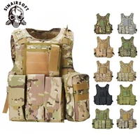 tactical vest amphibious battle military molle waistcoat combat assault plate carrier vest hunting protection vests camouflage