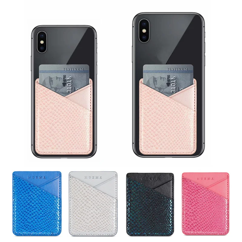 Универсальный держатель для карт с блестящими блестками чехол кредитных клейкая