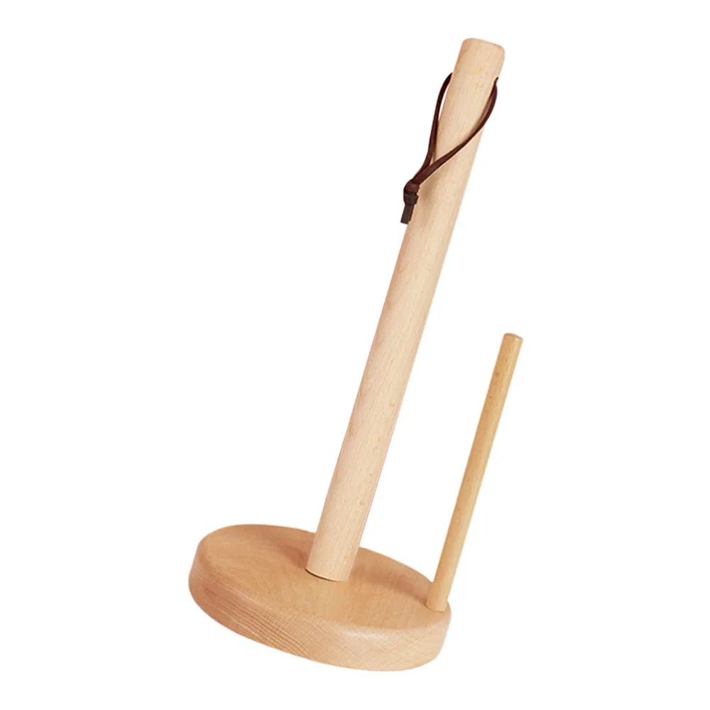 

1 Pc Household Japanese Style Wooden Roll Paper Cling Film Storage Rack