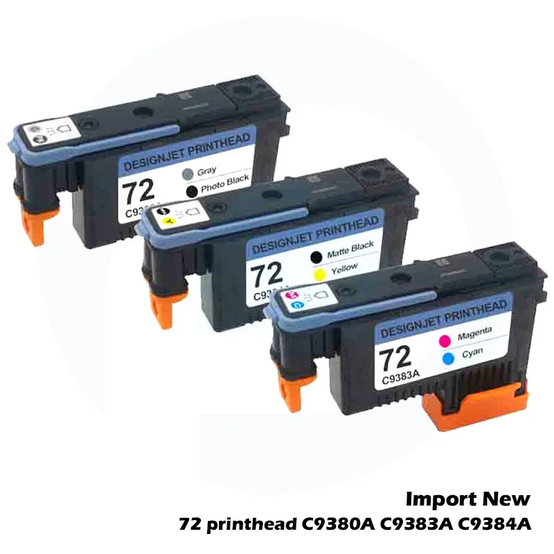 

Import New C9380A C9383A C9384A For hp DesignJet 72 printhead T1100 T1120 T1120ps T1300ps T2300 T610 T770 T790 T795