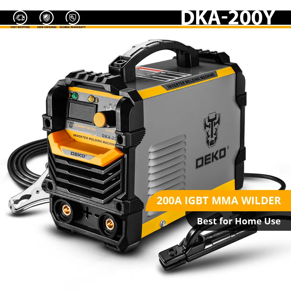 DKA-200Y DEKO DKA-200Y 200A 4.1KVA инвертор дуговой Электрический сварочный аппарат 220V MMA сварочный аппарат для DIY сварочных работ и электрических работ - Цвет: DKA-200Y