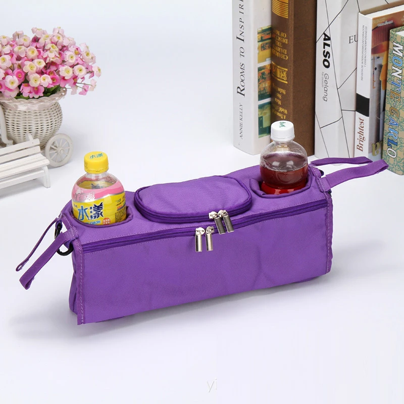 purple bottle tray Чашка для детской коляски, держатель, специальная кружка для родителей, водонепроницаемый дизайн, сумка для чашки, коляски, велосипедные универсальные сумки для бутылок для ребенка - Цвет: purple bottle tray