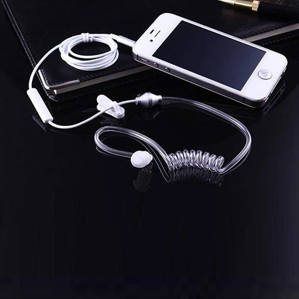 3 5 мм стерео Воздушная трубка проводные наушники анти излучения бинауральные