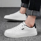 VANDOWEN, белые вулканизированные мужские кроссовки, мужская удобная обувь для прогулок, мужские спортивные холщовые кроссовки на плоской подошве