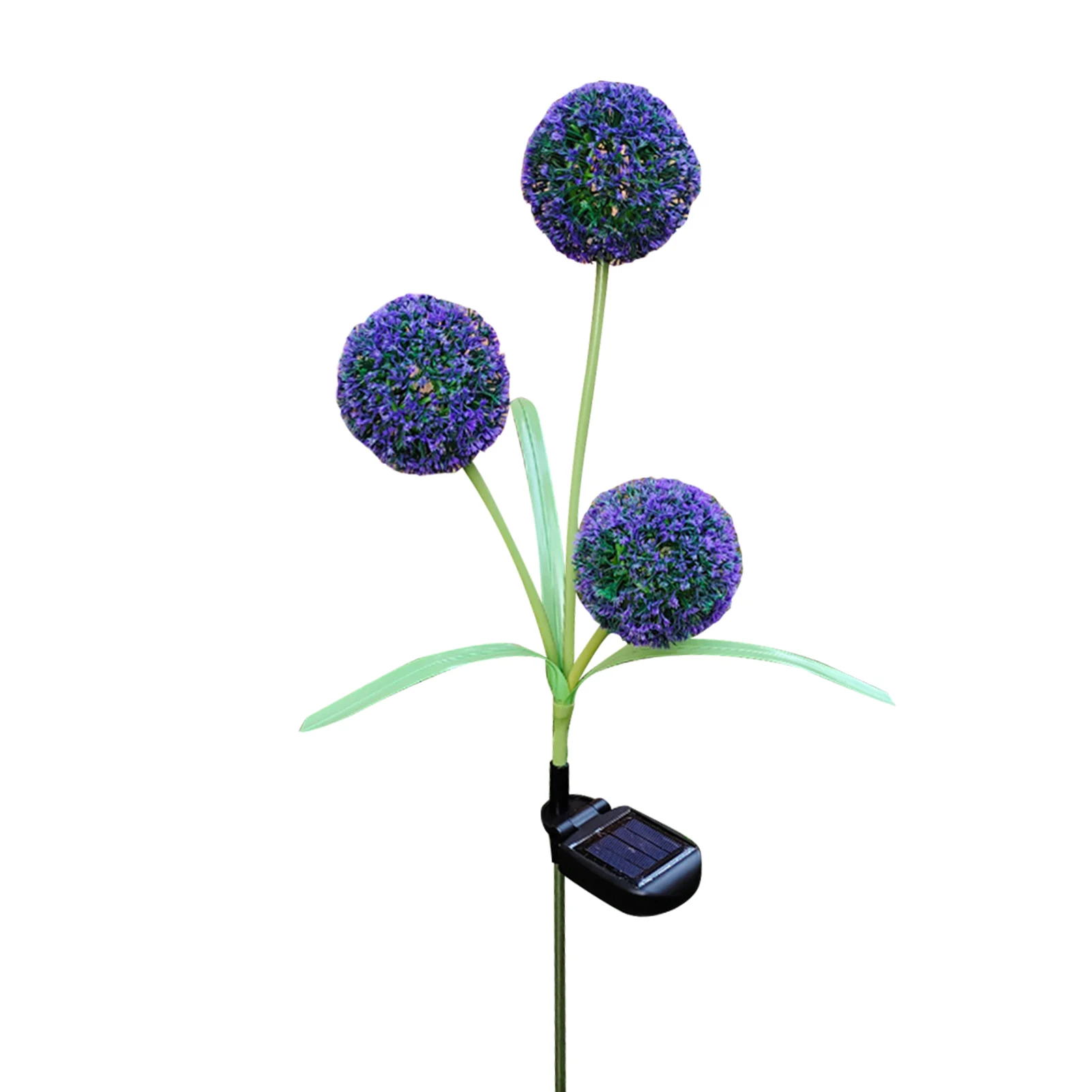 

3heads Durable Outdoor Waterproof Flower Solar LED Light In-Ground Environmental Festival For Garden Stainless Steel Backyard