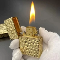 zorro 912s thick heavy duty pure copper hand carved kerosene lighter armor machine waterproof old fashioned grinding wheel