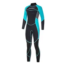 3mm one-piece wetsuit women's warm and cold-proof sunscreen wetsuit swimming surfing snorkeling thickened winter swimsuit (4)
