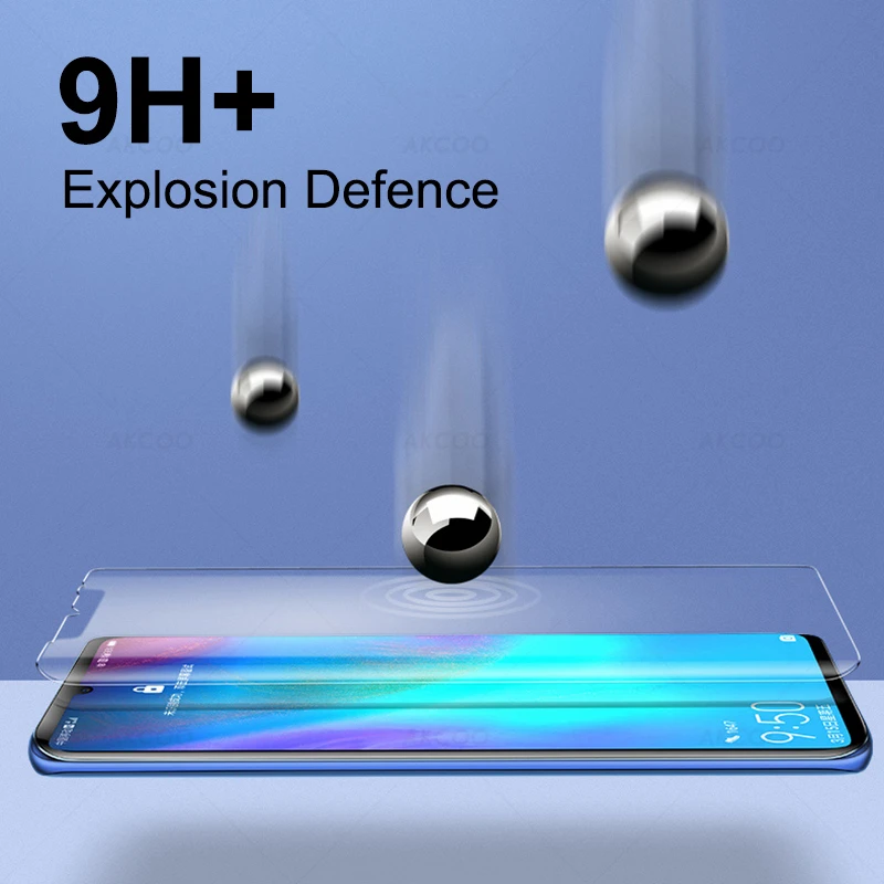 Akcoo P30 pro screen protector UV Glass for Huawei Mate 20 Pro glass film P20 pro 6D full glue protector p30 lite case friendly