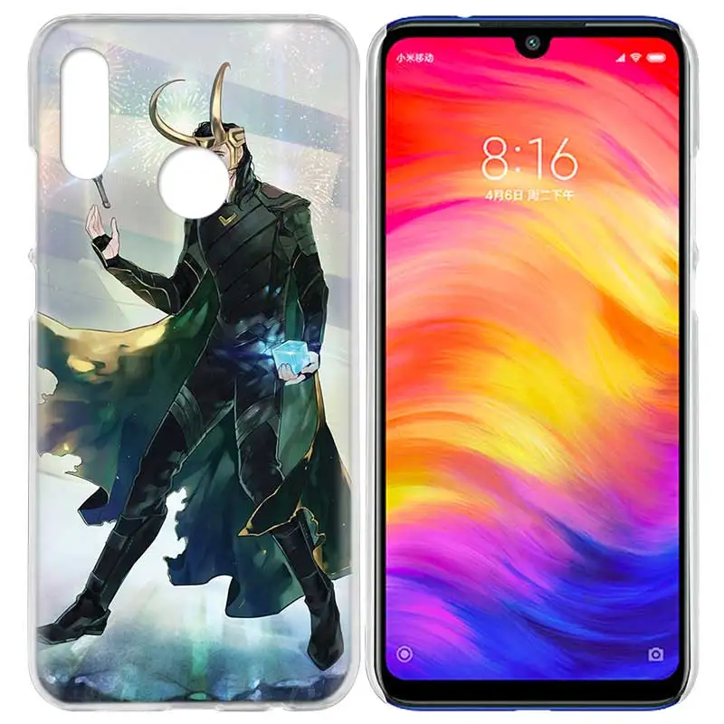 07 Чехол для Xiaomi Redmi Note 7 7A фотоаппаратов моментальной печати 7S 6 6A 5 Y3 K20 mi 8 до 9 лет CC9 CC9E A1 A2 A3 играть F1 Lite Pro Plus герой Marvel Локи - Цвет: 07