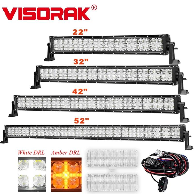 VISORAK 22 32 42 5" 7D два режима прямой светодиодный светильник бар внедорожный 4x4 ATV грузовик светодиодный бар для лодочного трактора 4WD 4x4 грузовик внедорожник ATV
