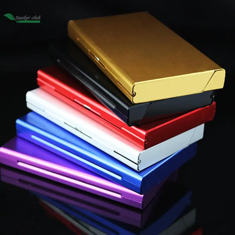 

Thin Fashion Pipes Creative Personality Cigaret Case Slim Lady Metal Cigarette Box Accessories Gift Cigarette Holder 20 Sticks