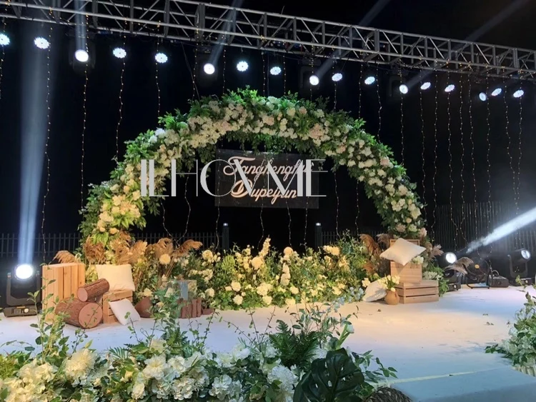 4 м/5 м ширина свадебная АРКА рамка фон для свадьбы металлическая круглый стойка