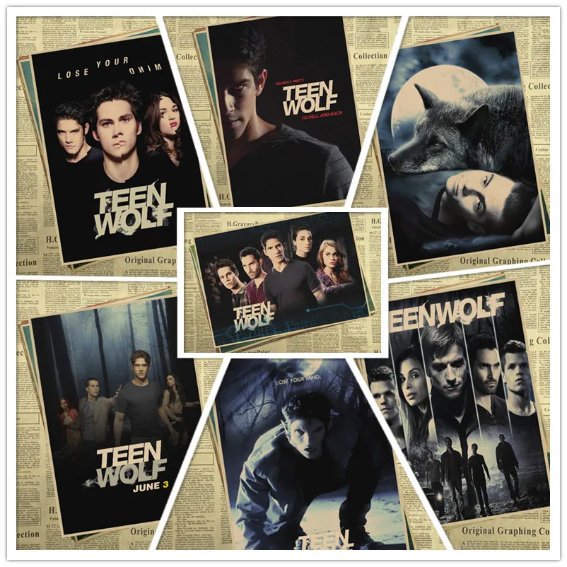 Прочный чехол Teen Wolf постер фильма делает ретро ностальгия крафт Бумага плакат