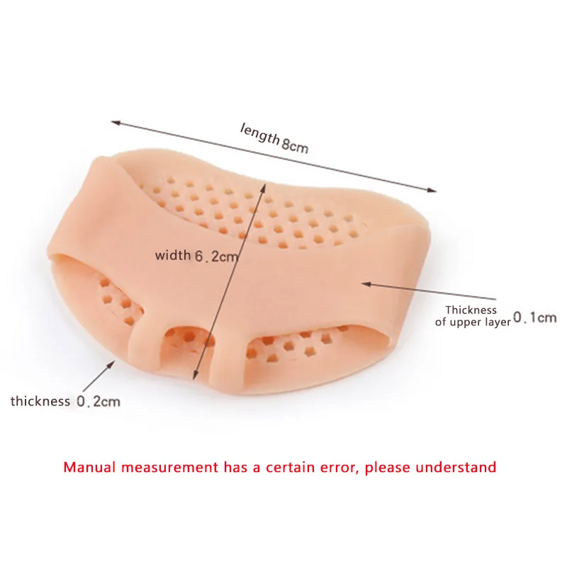 Невидимые подушечки для ног женские силиконовые носки ухода за ногами стелька из