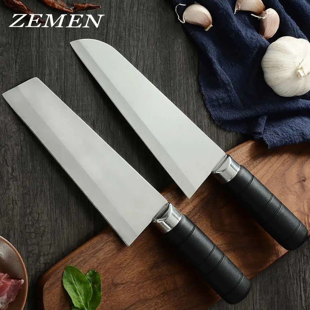 ZEMEN кухонные ножи из нержавеющей стали экономичный прочный нож для мяса рыбы