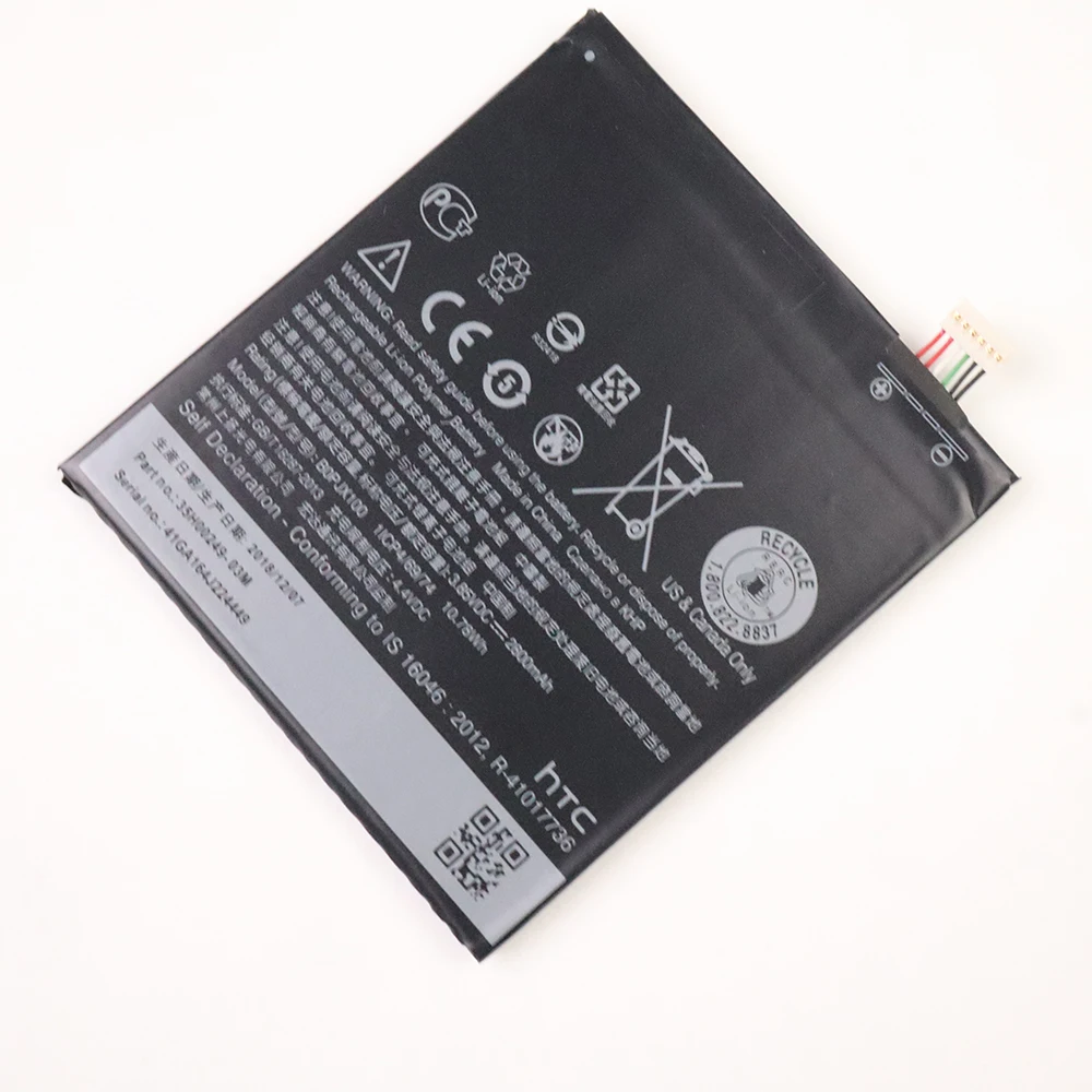 Оригинальный аккумулятор BOPJX100 2800 мАч B0PJX100 (версия 728) для телефона HTC Desire 728 Dual SIM LTE