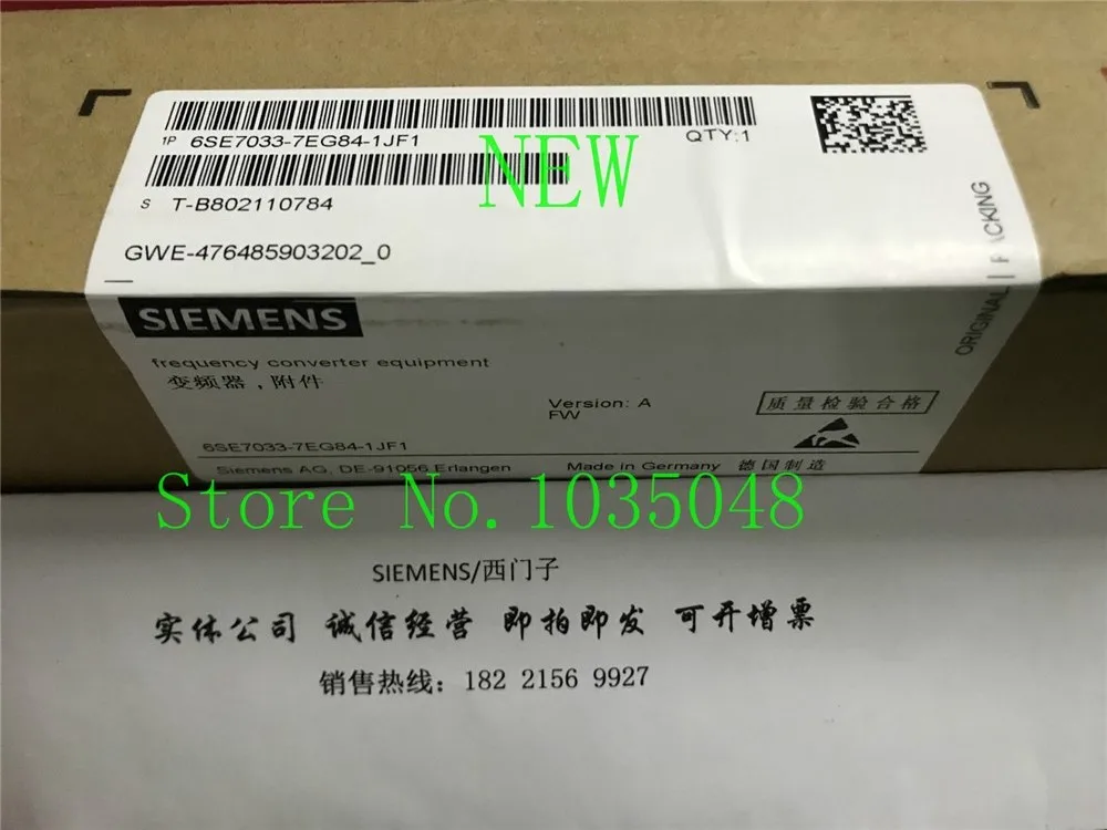 

1P 6SE7033-2EG84-1JF0 New Fast Delivery