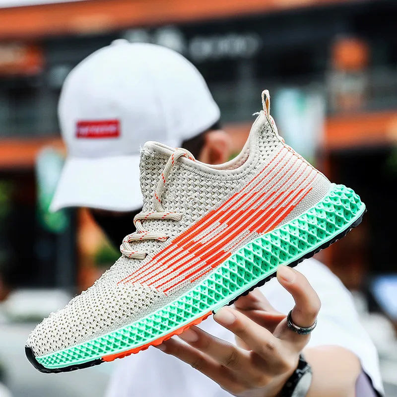 Мужские кроссовки Flyknit, дышащие, брендовые, трендовые кроссовки для мужчин, тренировочная обувь, zapatos hombre, кроссовки для мужчин, удобные