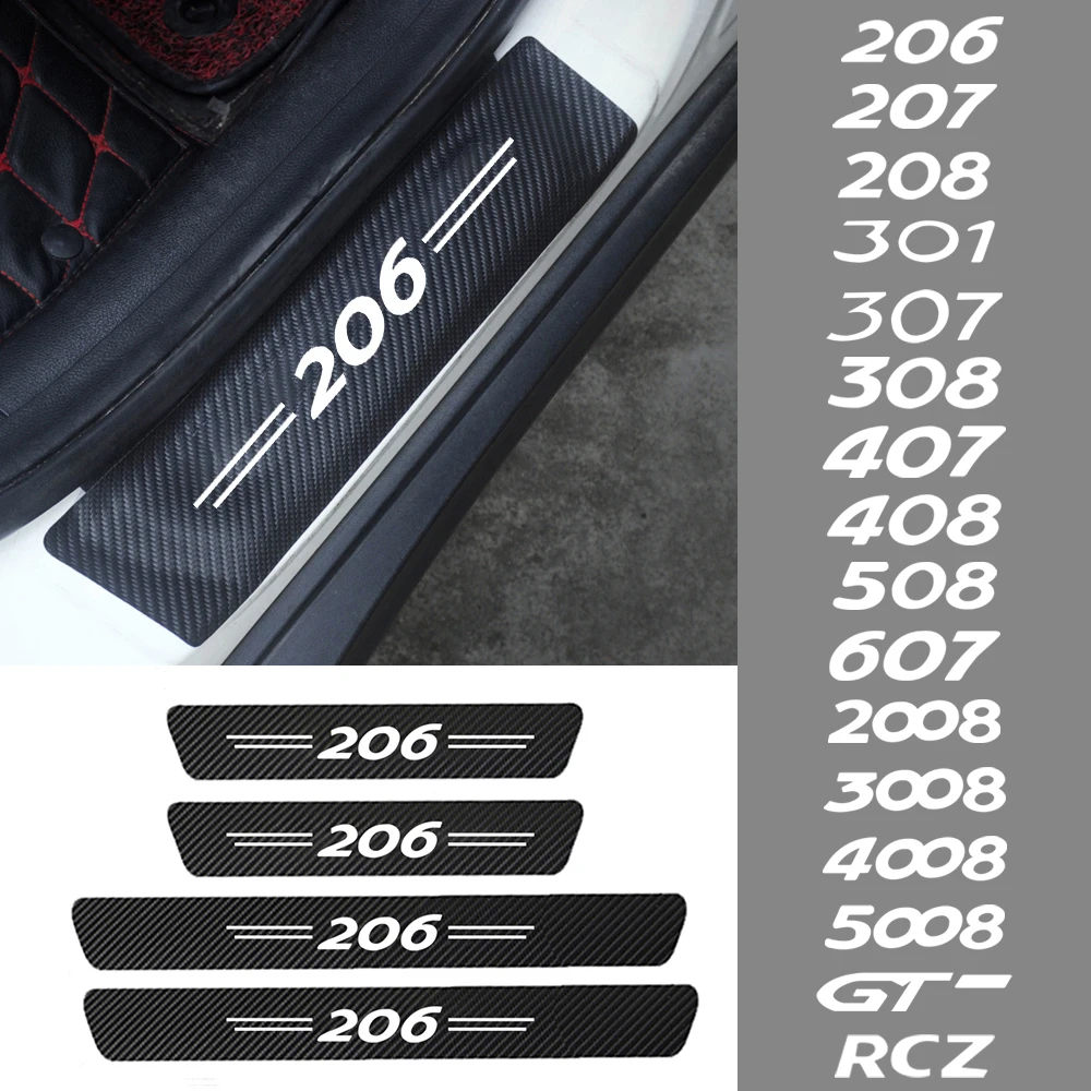 Для Peugeot 206 307 308 2008 3008 CC SW 5008 2010 2012 2017 2018 2019 из искусственной кожи карбоновые