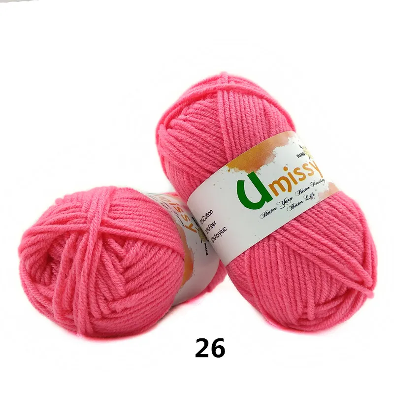 1pc 26 1 шт. пряжа для ручного вязания Хлопок Вязание Пряжа для Вязания Пряжи для Вязания Антистатические Мягкие Дешевые Пряжи Заводская Цена для Продажи 25 г - Цвет: 1pc 26