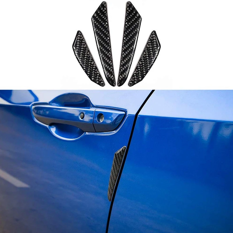 Наклейка на бампер с боковой кромкой для двери автомобиля из углеродного волокна