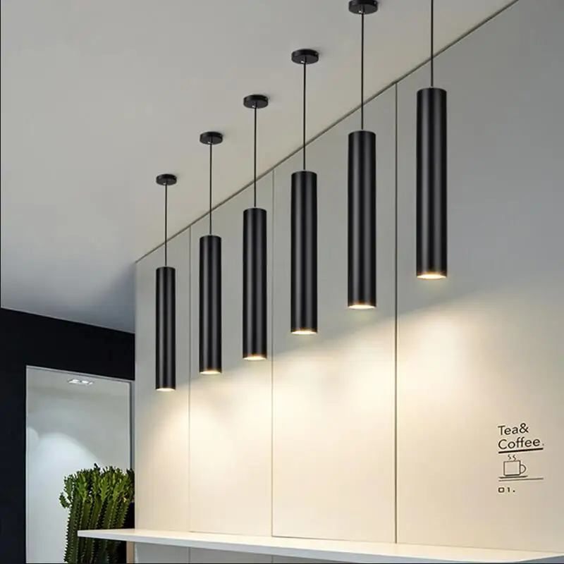 Светодиодная Подвесная лампа с регулируемой яркостью длинная для кухонного