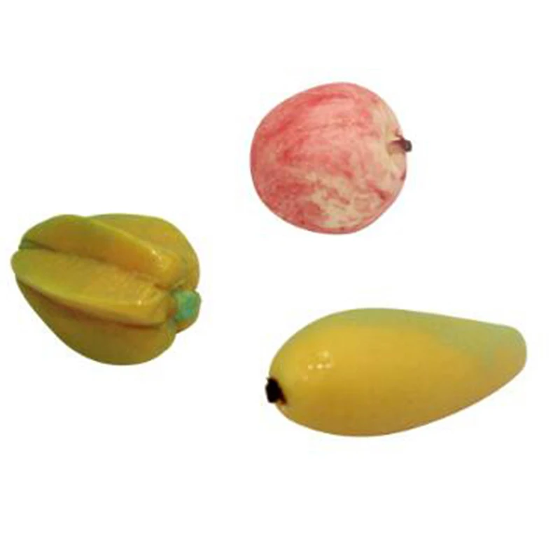 

5Pcs/lot Dollhouse Miniature Apple Food Star Fruit Mango For 1:12 Dollhouse Kitchen Fruit Toys Decor