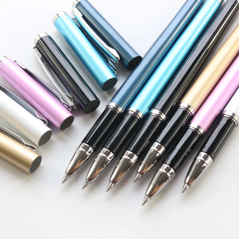 Классические офисные и школьные металлические шариковые ручки Domikee изящные