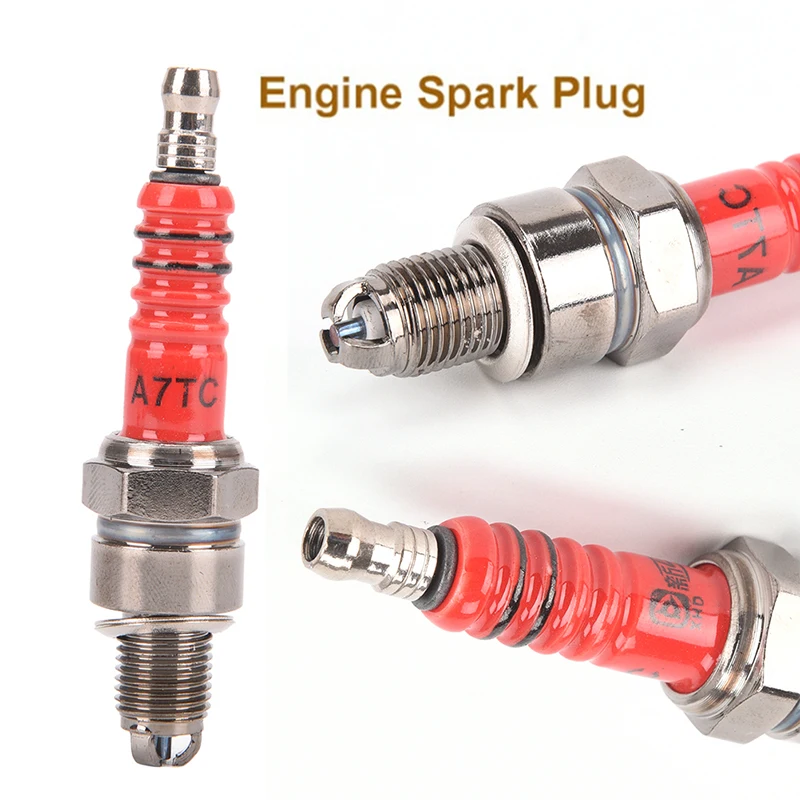 

1PCS 3 Electrode Spark Plug A7TC for GY6 50cc 110cc 125cc 150cc Atv Scooter Dirt Bike Go Kart Engine Spark Plug