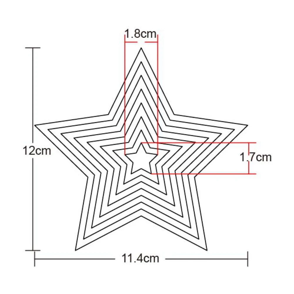 Металлические штампы слойная звезда рамка новинка 2020 форма для вырезания