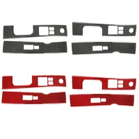 for nissan 350z 2006 2009 carbon fiber stickers door control panel window lift switch button frame trim frame